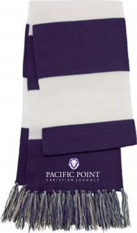 Spectator Scarf, Purple/White